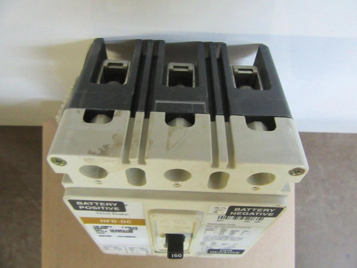 Used CUTLER HAMMER DC CIRCUIT BREAKER HFDDC3150L 150 AMP 3-POLE 600 VDC **WARRANTY**