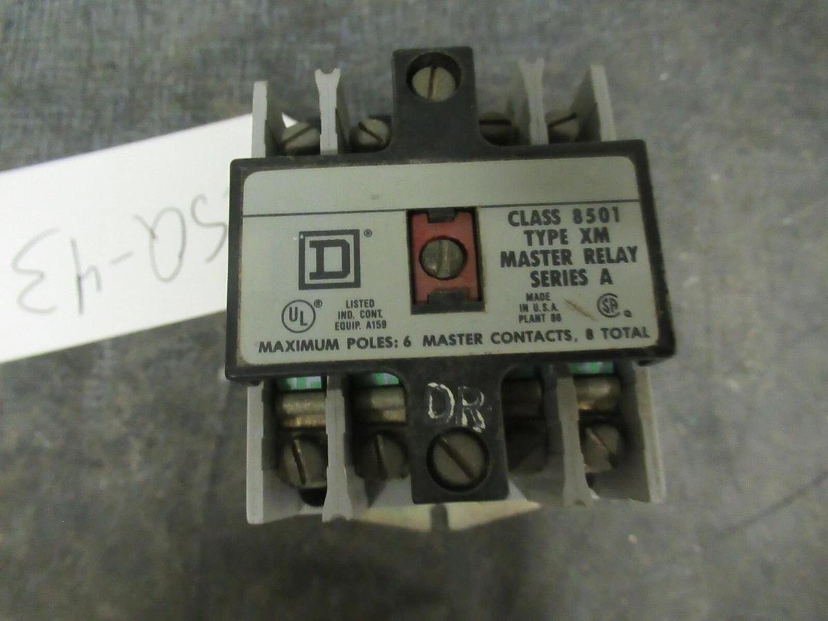 Used SQUARE D INDUSTRIAL CONTROL RELAY 8501 XMO-40 **WARRANTY INCLUDED**