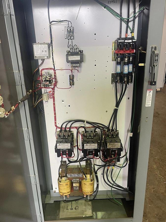 Used 40 HP SQUARE D REDUCED VOLTAGE STARTER 100 AMP SIZE 3 460 VOLT 8606SEG1HV81ACFF
