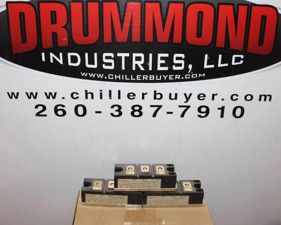 Used LOT OF 3 EUPEC POWER MODULE TT-142-N-16-KOF-16K7 POWERBLOCK **WARRANTY**