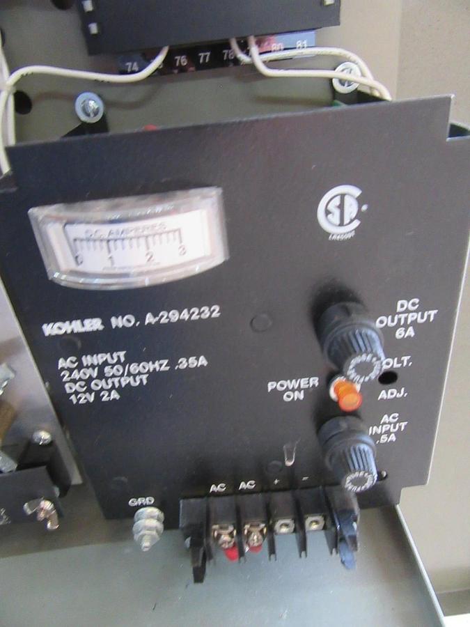 Used 400 AMP KOHLER ASCO ATS AUTOMATIC TRANSFER SWITCH K-164231-400 240 V 1 PH