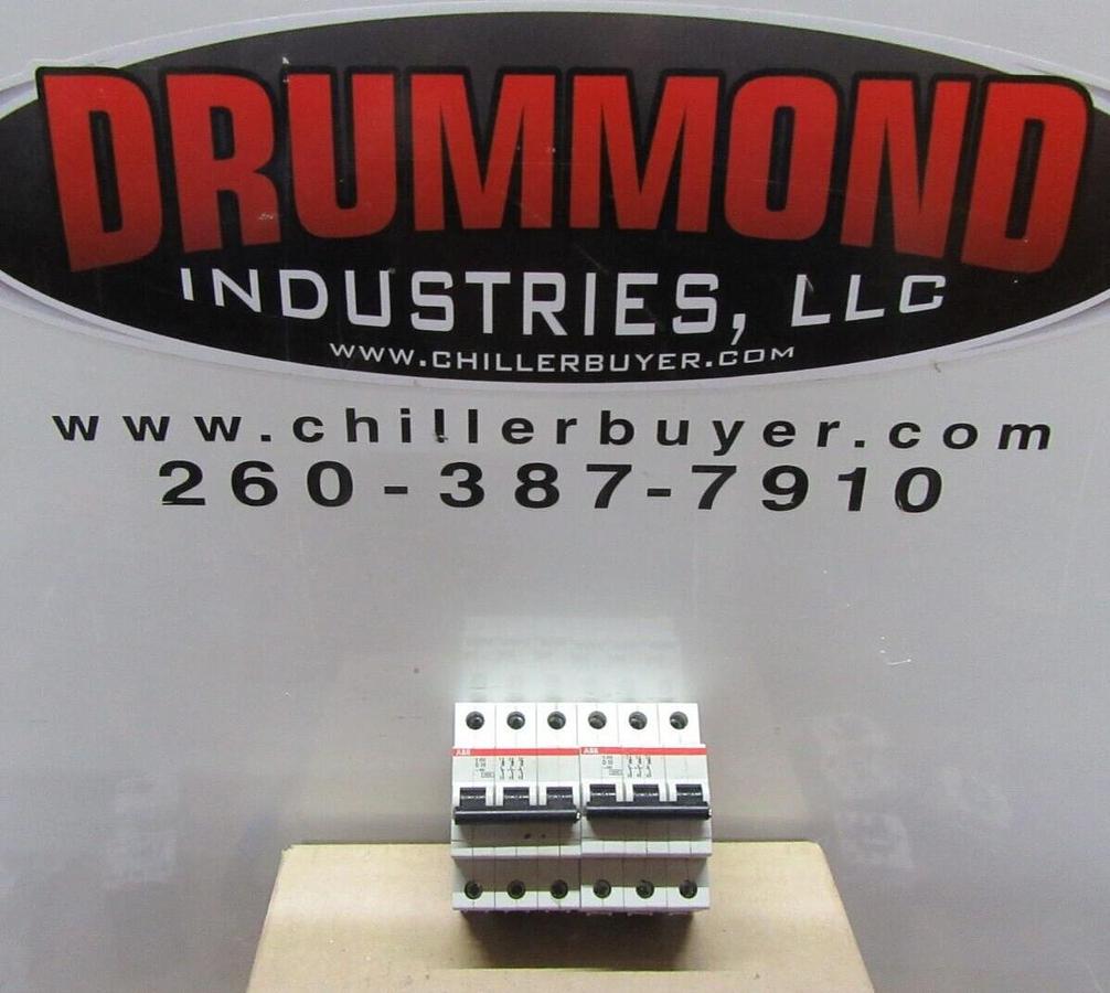 Used LOT OF 2 ABB S203-D10 400 VOLT 10 AMP 3-POLE **WARRANTY INCLUDED**