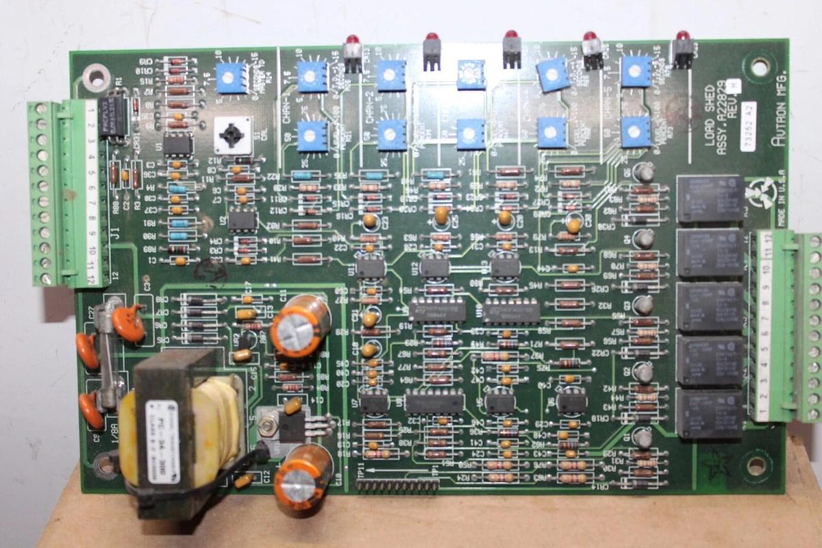 Used AVTRON LOAD SHED CIRCUIT BOARD A22829 REV. H **WARRANTY INCLUDED**