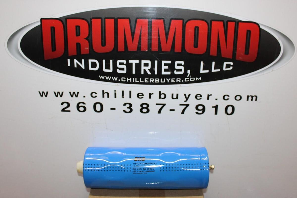 Used BC CAPACITOR 3186GN153M350XPA2 658-0626-707 350 VDC 400 SURGE 15000uF ± 20%