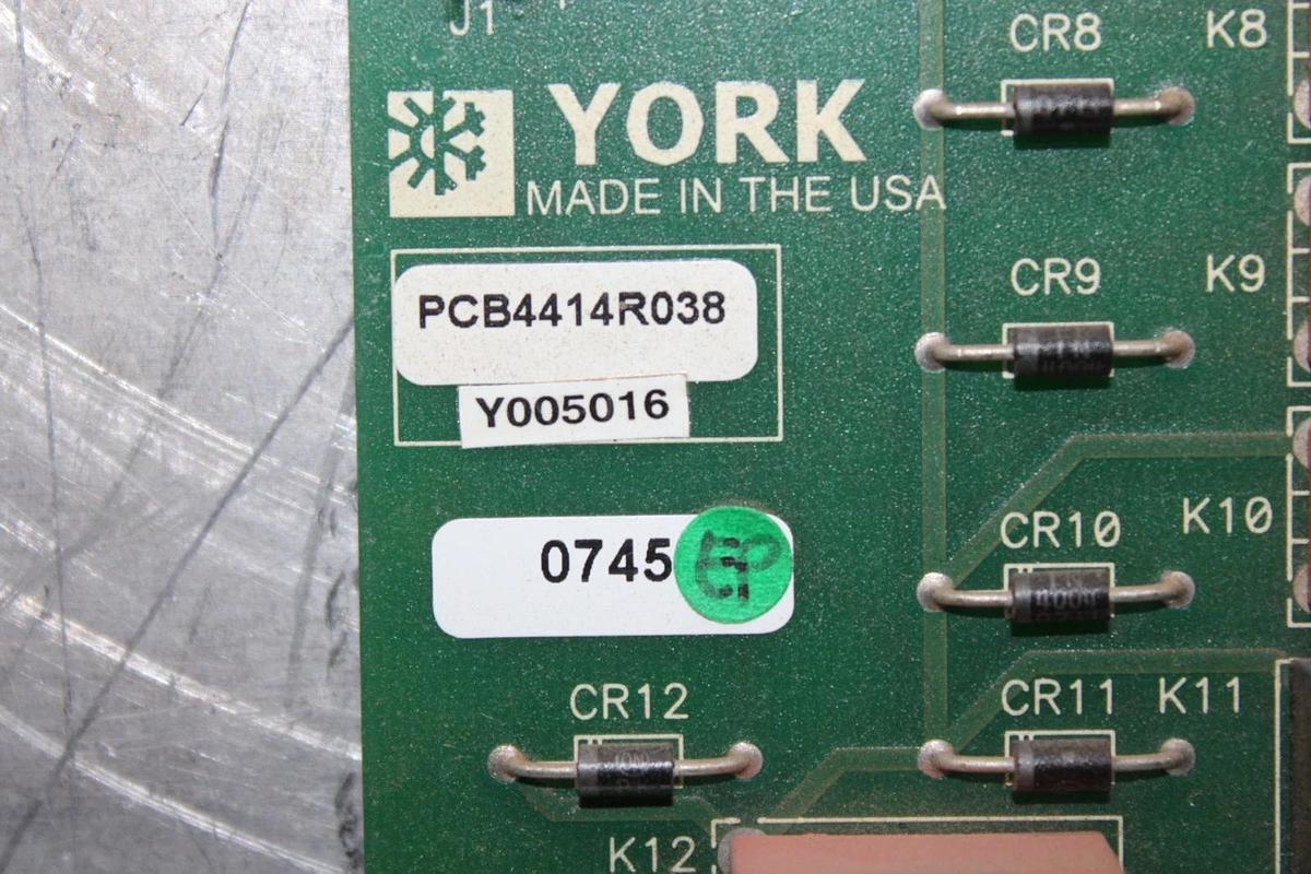 Used YORK CONTROL RELAY CIRCUIT BOARD 031-02479-002 Y005016 **WARRANTY INCLUDED**