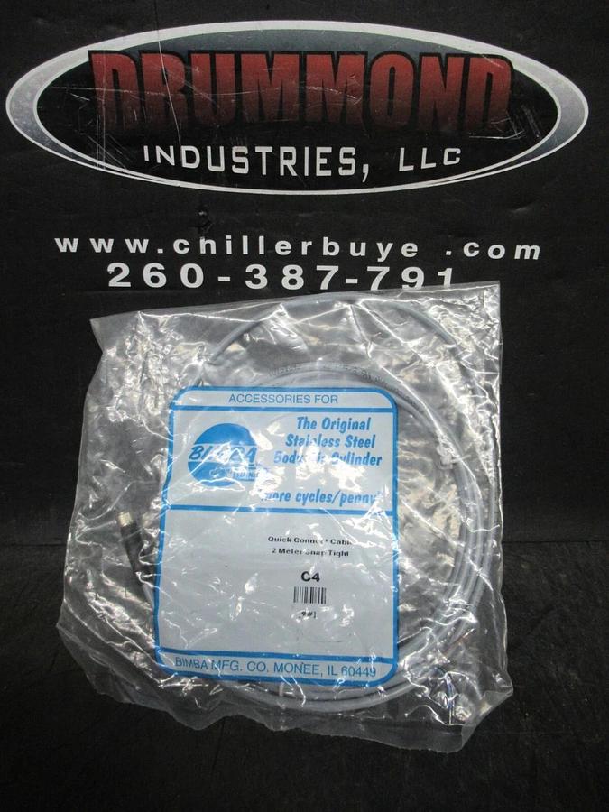 NEW IN BAG BIMBA C4 QUICK CONNECT CABLE 2 METER SNAP-TIGHT **WARRANTY INCLUDED**