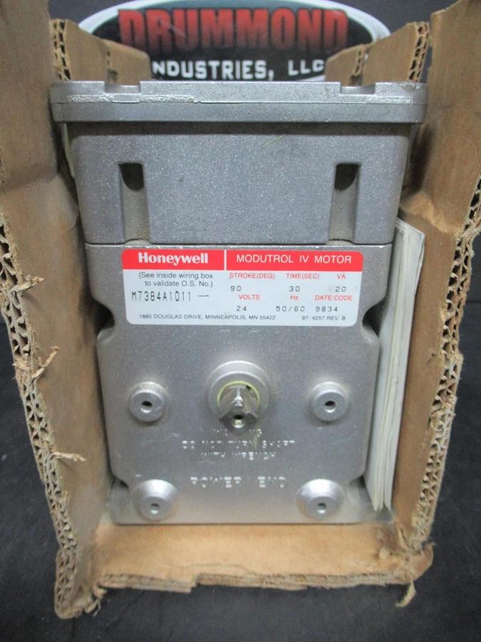 HONEYWELL ACUATOR MOTOR MODUTROL IV M7384A1011 24 VOLT 97-4257 REV. B *NEW SUR+*