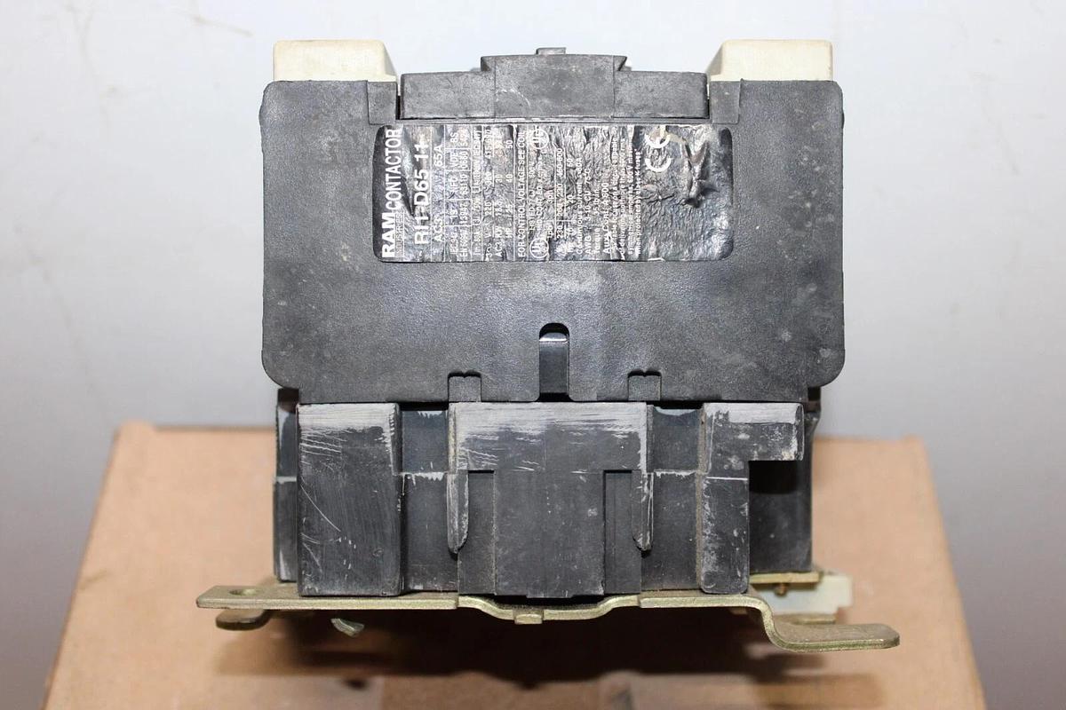 Used RAM INDUSTRIES CONTACTOR RL1-D65-11 600 VAC 80 AMP 3-PHASE *WARRANTY*