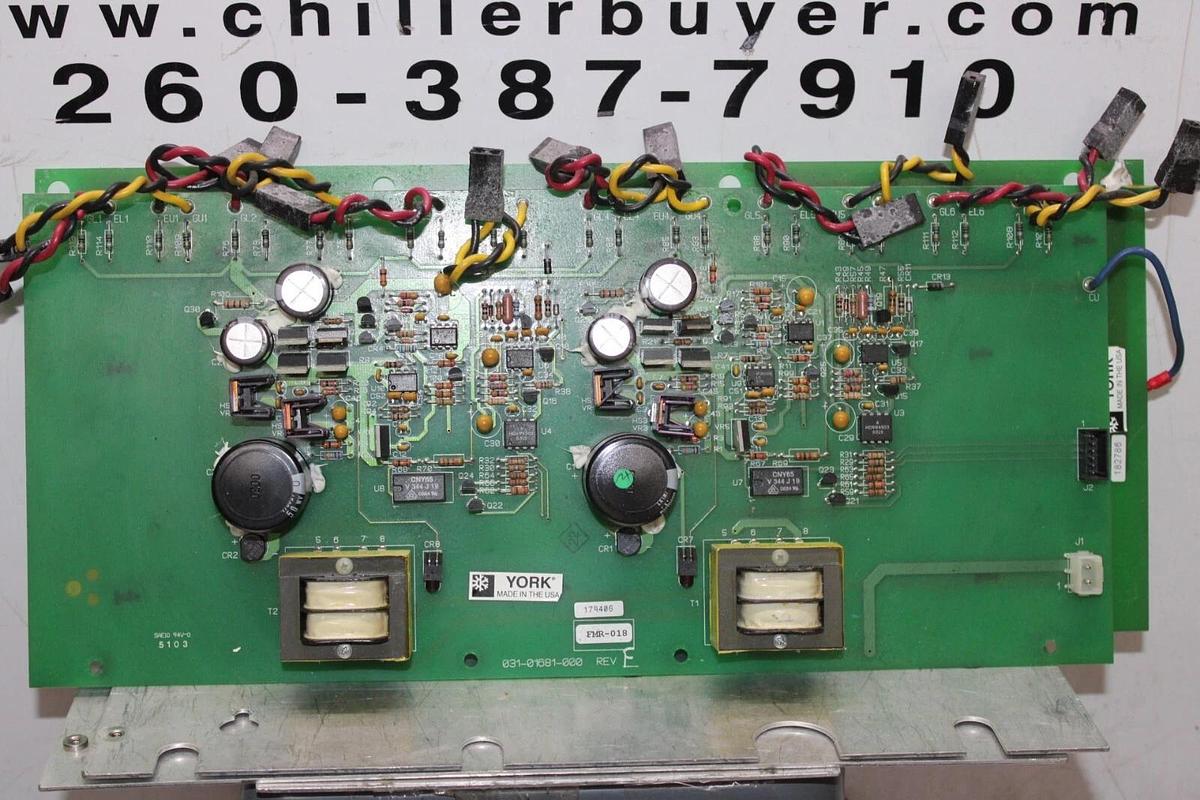 Used YORK VFD GATE CONTROL CIRCUIT BOARD 031-01681-000 REV. F **WARRANTY**