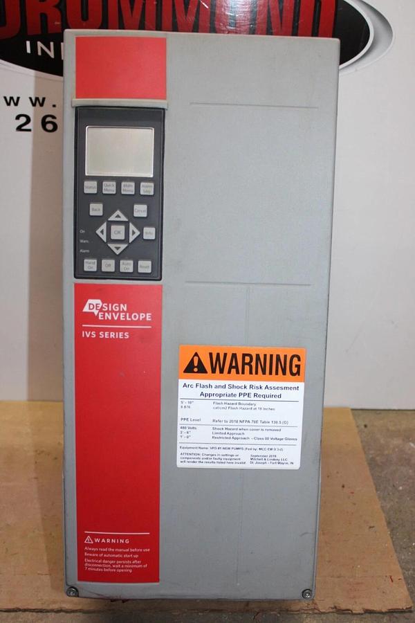 Used ARMSTRONG IVS VARIABLE SPEED DRIVE 751186-386 131X6417 11 kW 15 HP 480 VAC