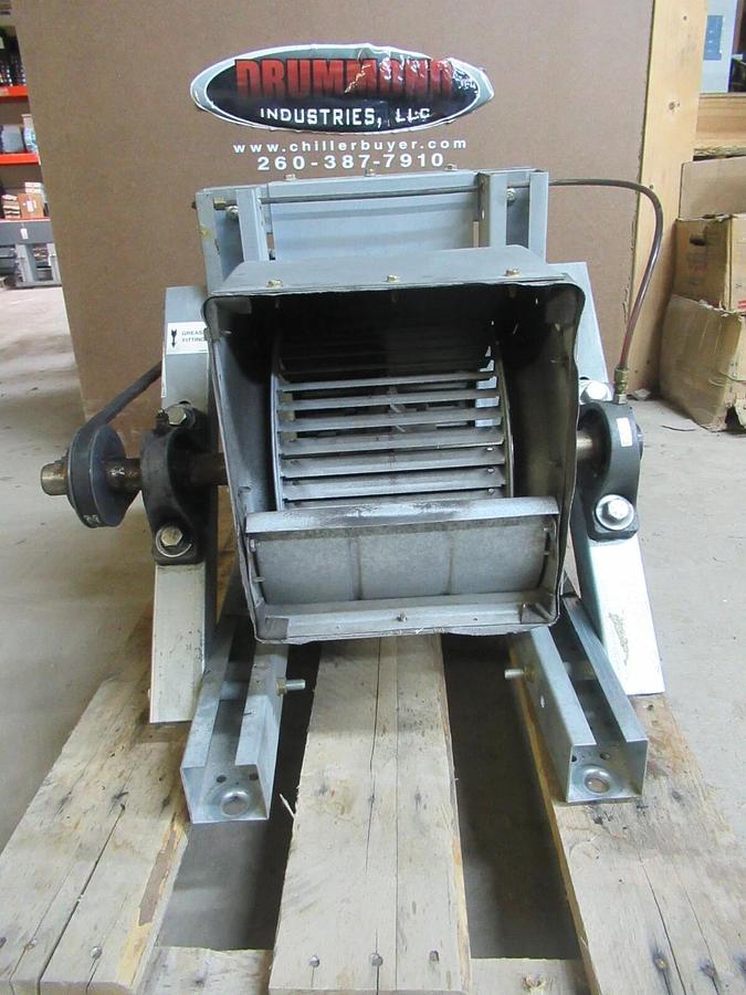 Used BROWNING FAN V-BELT DRIVE MODULE 0400 1660 RPM 1 HP H3J165B SQUIRREL CAGE