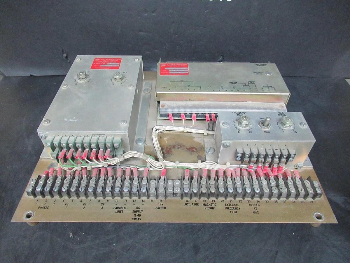 Used AMERICAN BOSCH ELECTRIC GOVERNER BOARD LSP672A CU673C-17 LS371A KT6722