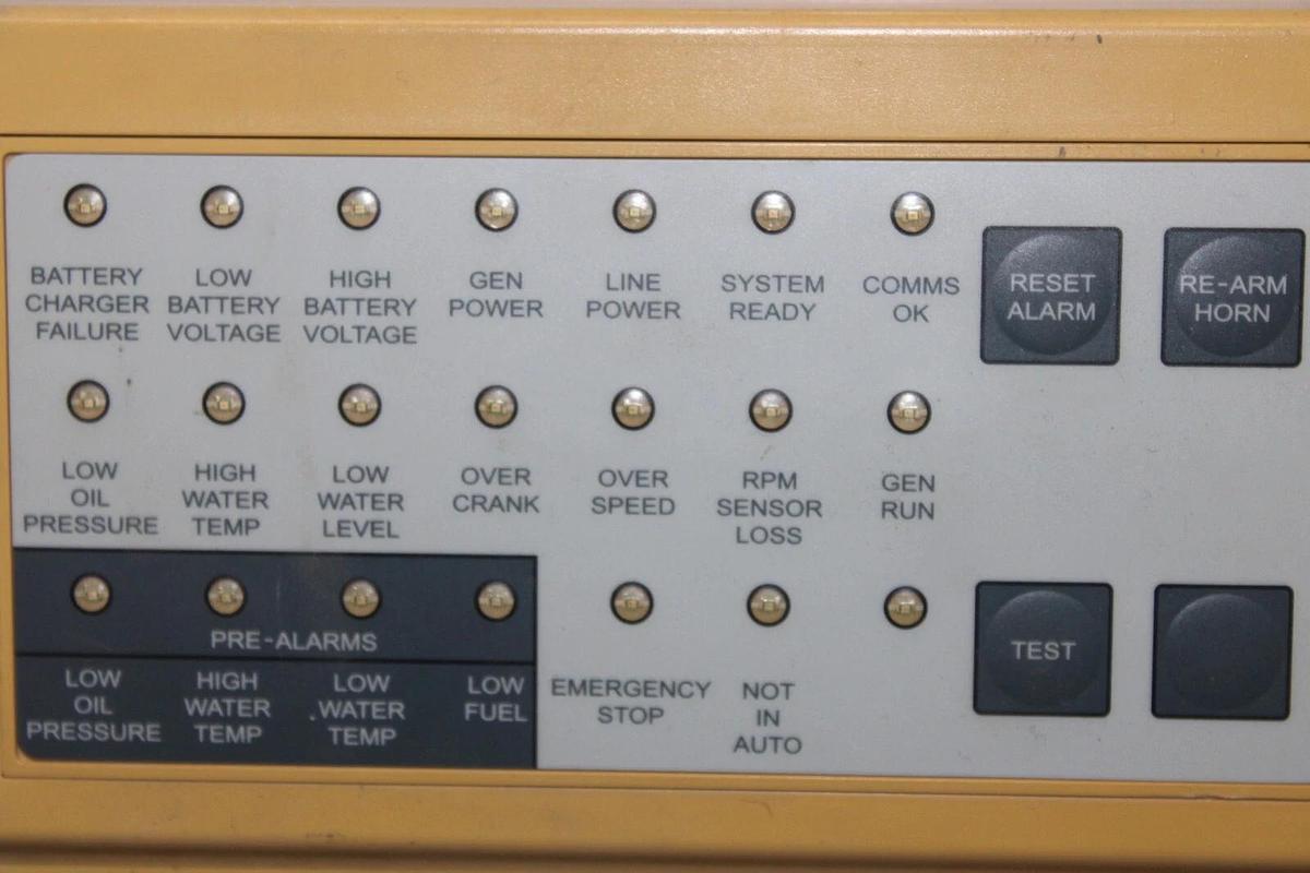 Used GENERAC LIGHT REMOTE ANNUNCIATOR ALARM CONTROL MODULE 0G5719 OG5719 REV. C