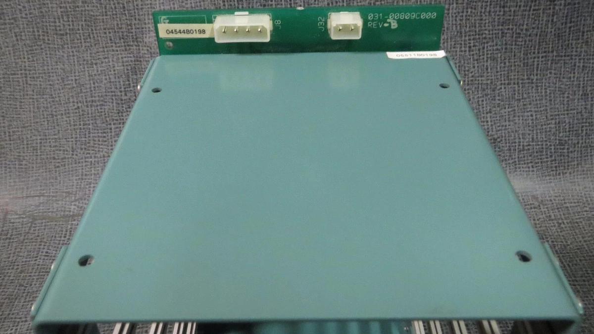 Used YORK 5 SLOT PLC CHASSIS 031-00809C000 REV B WITH FRONT BOARD 031-00816C000