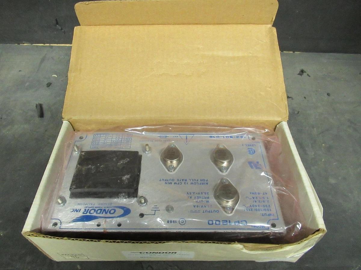 NEW SURPLUS CONDOR CP1200 DC POWER SUPPLY 120/240 VAC TO 21.5 VDC @ 6 AMPS