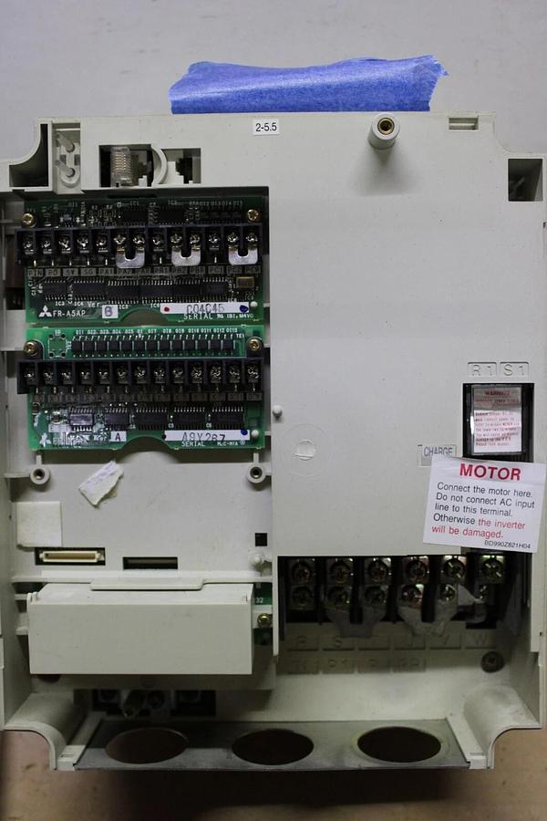 Used MITSUBISHI INVERTER DRIVE A500 FR-A520-5.5K-NA 240 VAC 35.5 AMP **WARRANTY**