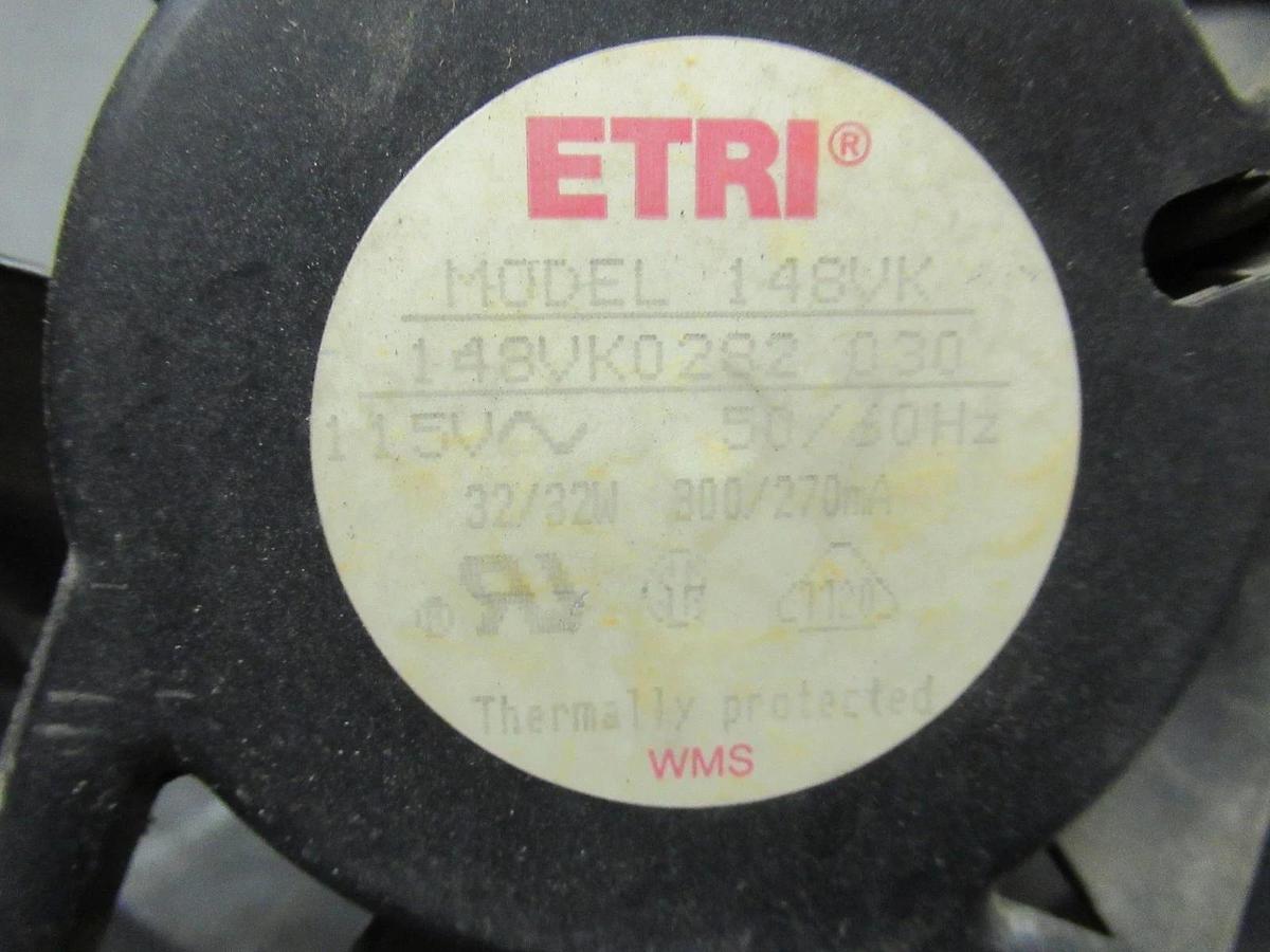 Used ETRI HVAC FAN P/N: 148VK0282 MODEL: 148VK 115 VAC **WARRANTY INCLUDED**