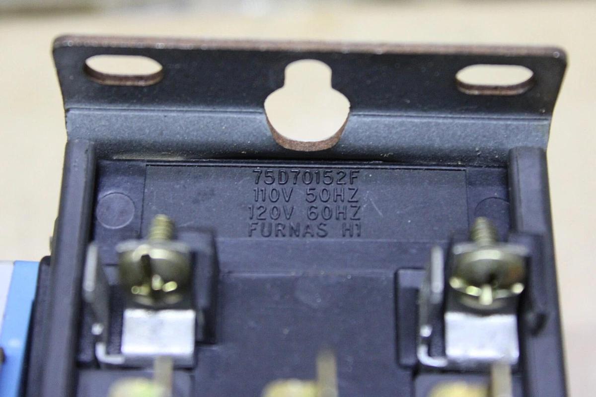Used FURNAS CONTACTOR 42AF35AFAMA X13070287010 25 AMP 600 VOLT COIL: 110/120V