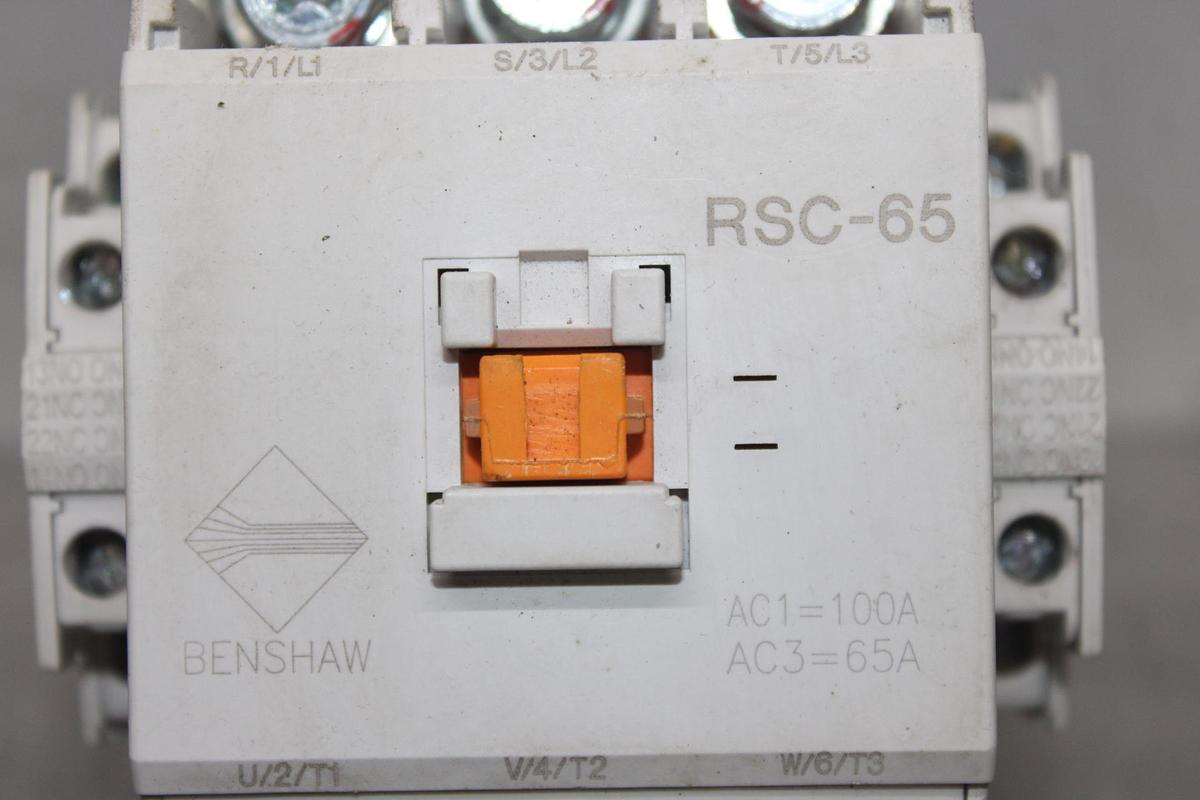 Used BENSHAW CONTACTOR RSC-180 230 AMP 600 VAC 3-POLE 125 HP COIL: 240V