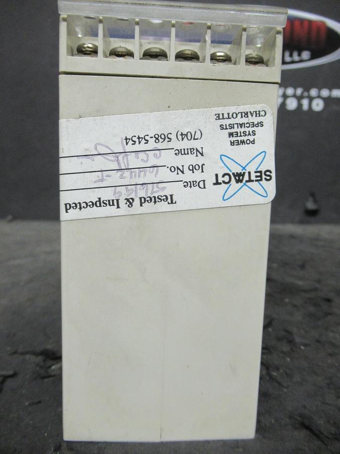 Used CROMPTON INSTRUMENTS PROTECTOR 252-PHOU 120 VAC ENERGIZE 60 HZ 5A 250 V & 24 VDC