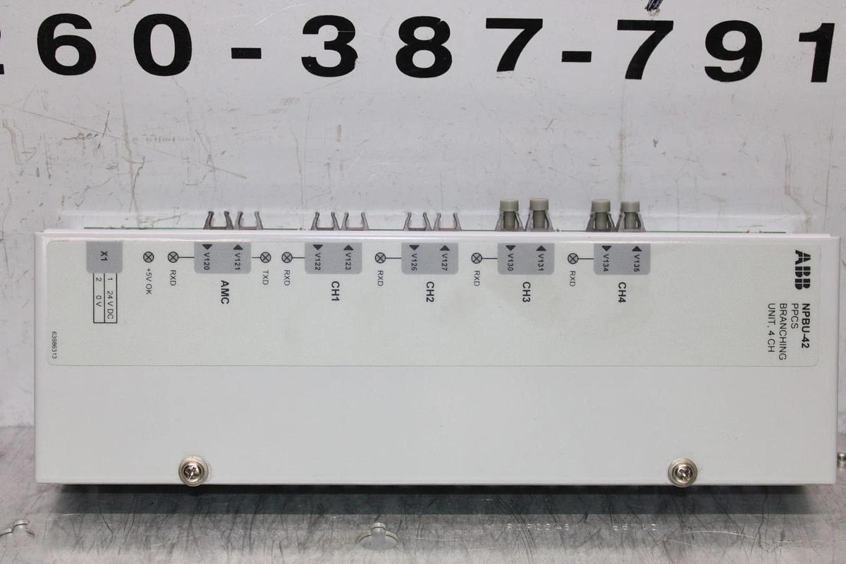 Used ABB DRIVE PPCS 4-CHANNEL BRANCHING UNIT NPBU-42 63985287D **WARRANTY**