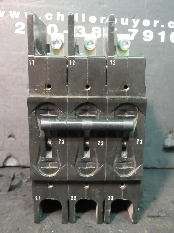 Used AIRPAX 3 POLE 23 AMP BREAKER 600 VAC 219-3-2600-438 TRIP 27 AMPS HH83XB438-B