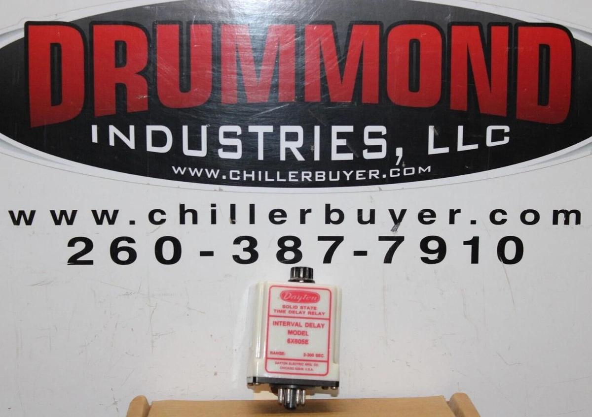 Used DAYTON TIME DELAY RELAY 6X605E 120/240 VAC 10 AMP 3-300 SEC **WARRANTY**
