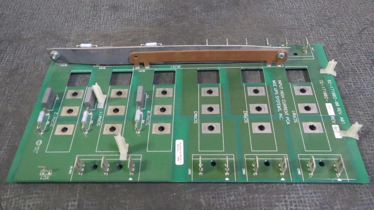 Used MGE UPS SYSTEMS INPUT HIGH CURRENT PCA MODEL: 62-171002-00 ; 72-171002-00