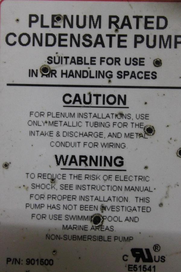 Used HARTELL LIEBERT PUMP A5X-2LI-460 806007 1A19271P2 460 VOLT 1.2 AMP 1-PHASE