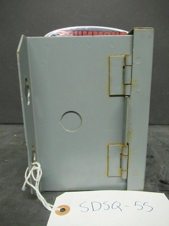 Used SQUARE D CLASS 9070 TRANSFORMER DISCONNECT 250 VA SK5271N SER. A W/ ENCLOSURE