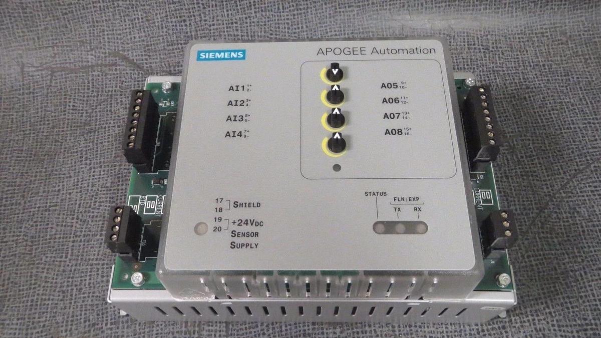 Used SIEMENS APOGEE ANALOG POINT EXPANSION 4AI, 4AO, HOA EQUIPPED MODEL: 549-215