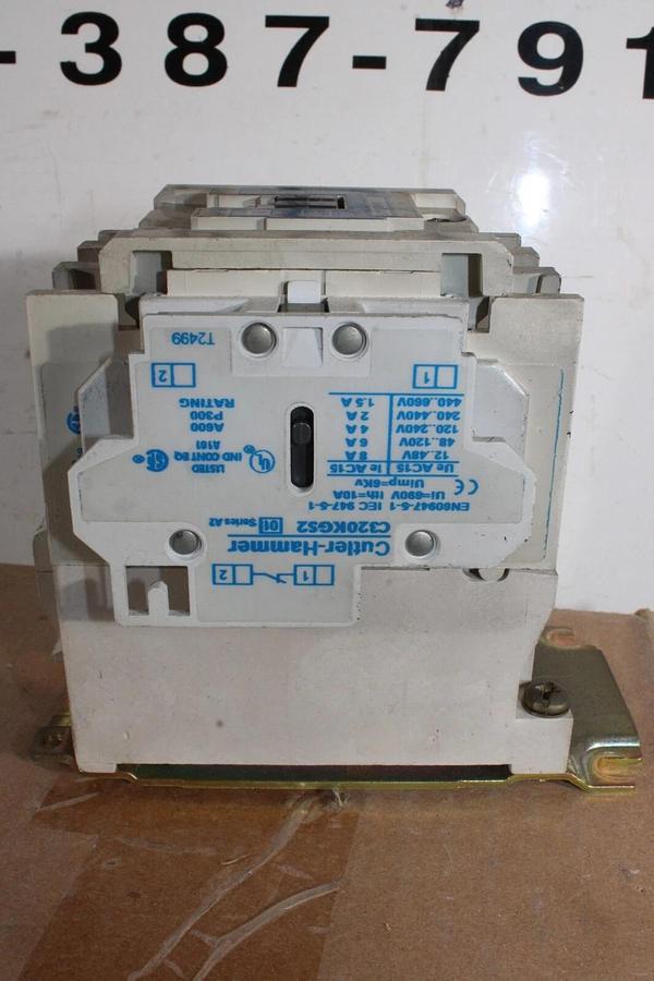 Used CUTLER HAMMER CONTACTOR CN15GN3 NEMA 2 45 AMP 600 VAC 3-POLE 3-PHASE