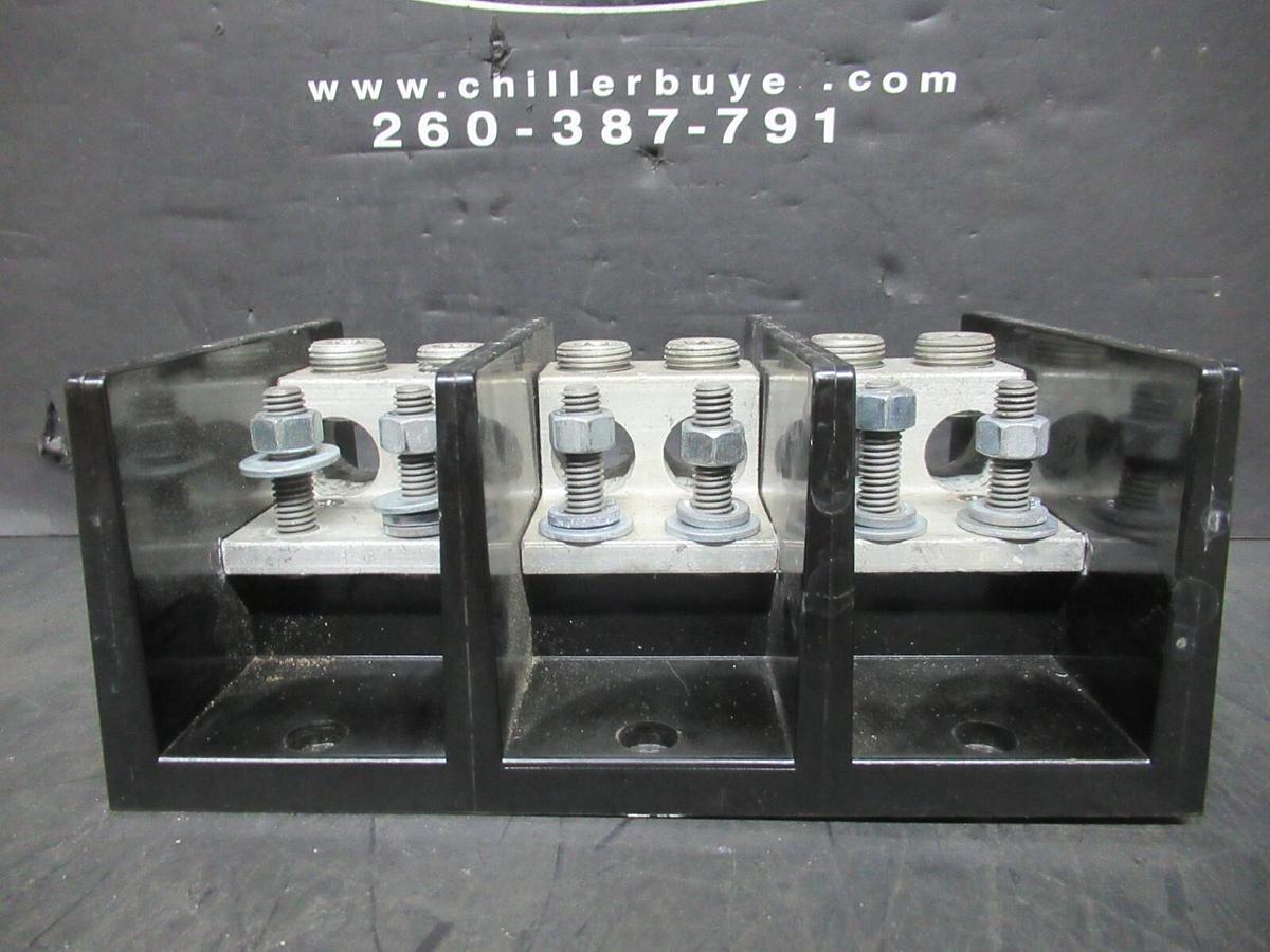 Used MARATHON DISTRIBUTION BLOCK 1453599 600 VOLT 380 AMP COPPER 310 AMP ALUMINIUM