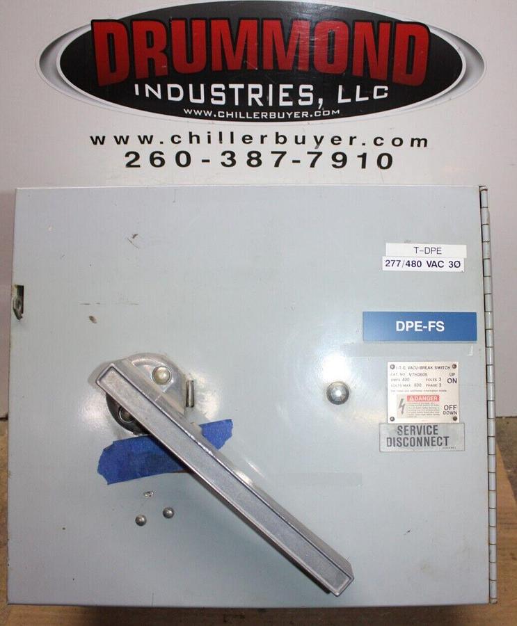 Used ITE VACU-BREAK PANELBOARD DISCONNECT SWITCH V7H3605 400 AMP 600 VAC 3-PHASE