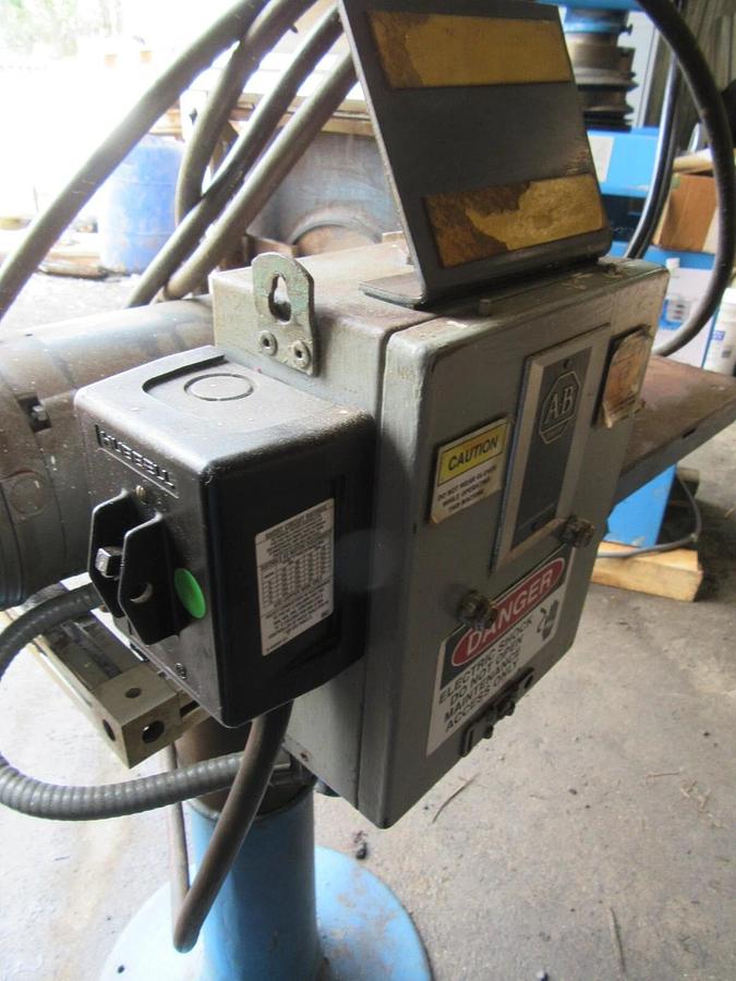 Used 15" STATE MFG 2 HP 208-230/460 VAC 3 PHASE STEEL OR WOOD DISC SANDER MODEL D15