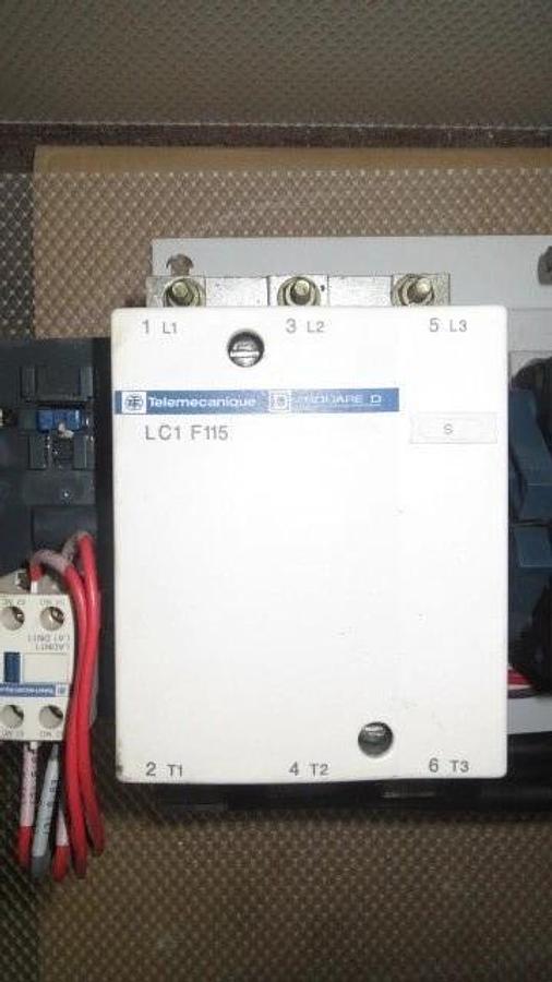 Used SQUARE D TELEMECANIQUE WYE DELTA CONTACTORS LC1-F115 30GX400749 8930CEQ6207G1