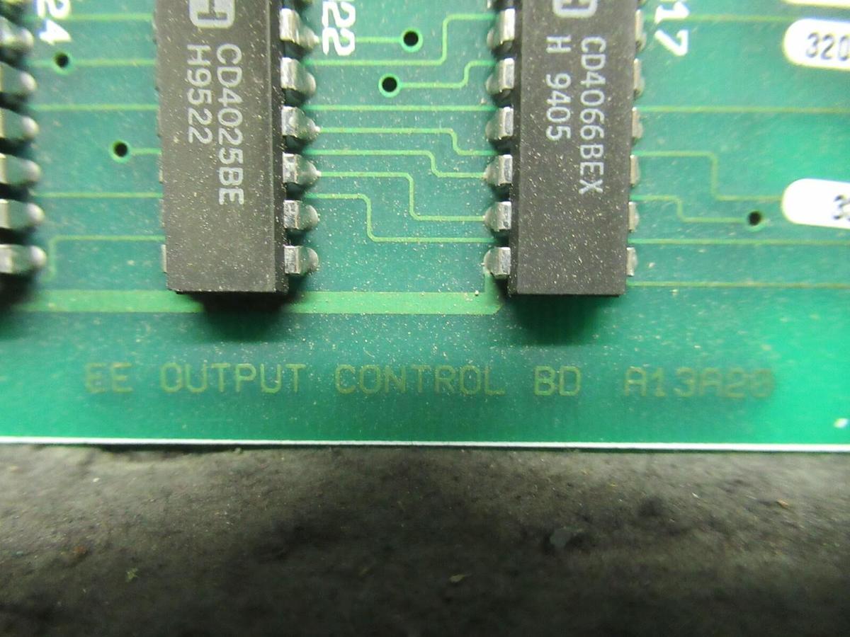 Used EXIDE EE OUTPUT CONTROL BD A13A20 CIRCUIT BOARD 118302792 REV A 101072977 REV B
