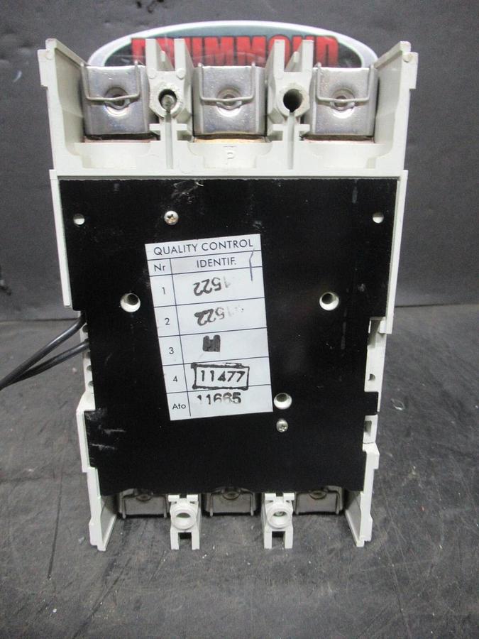 Used ABB CIRCUIT BREAKER S3H SACE S4 225 AMP 480 VAC 500 VDC 3-POLE W/ AUXLLIARY