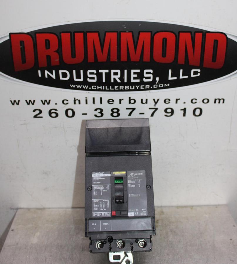 Used SQUARE D I-LINE CIRCUIT BREAKER FA34060 60 AMP 480 VOLT 3-POLE