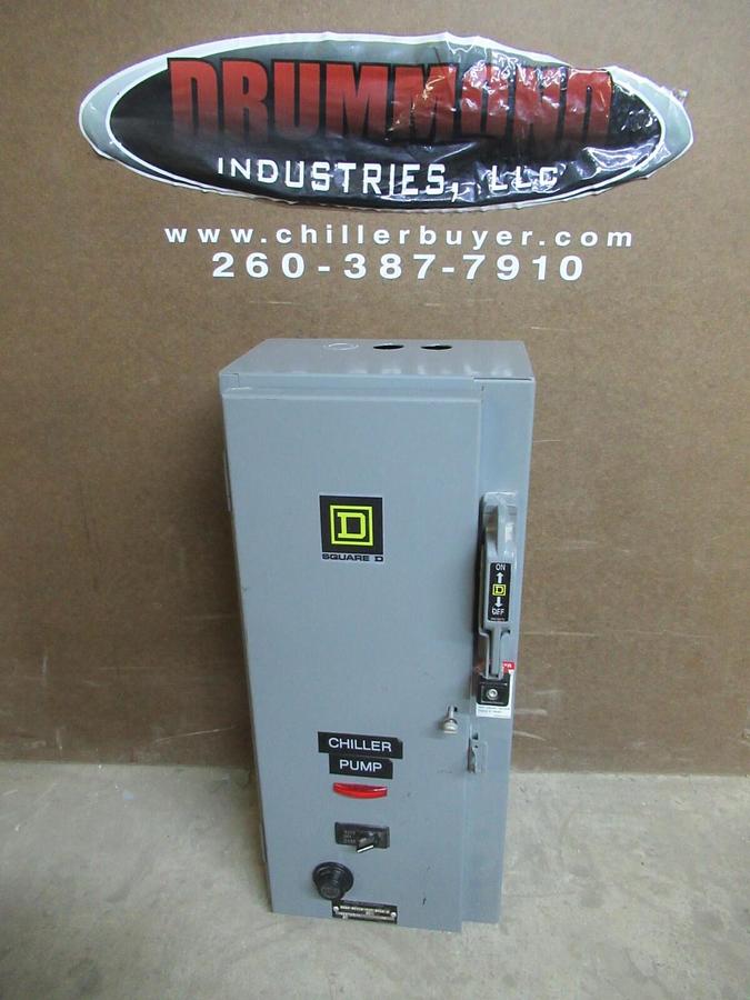 Used SQUARE D NEMA SIZE 1 COMBINATION COMBO BOX 8538SCG13 30 AMP 10 HP 600 VAC