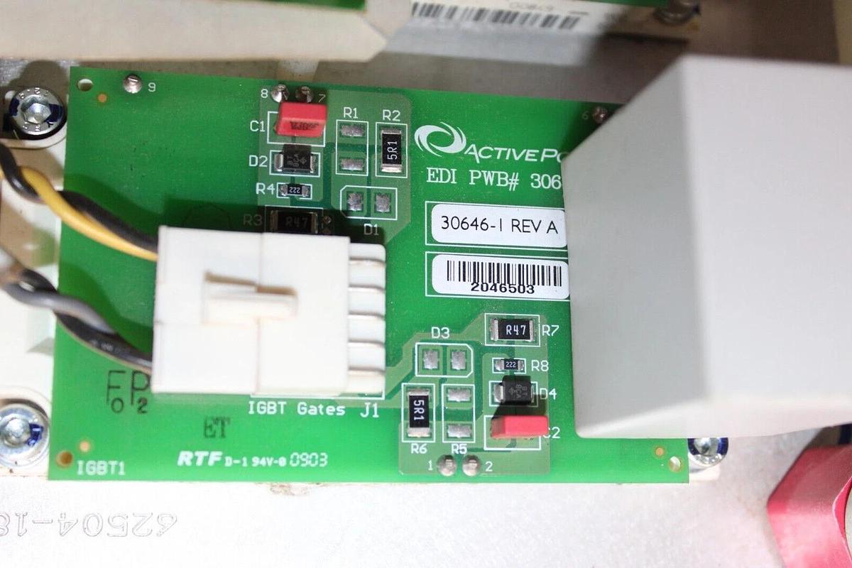 Used ACTIVE POWER UPS MODULE 1820751 REV. A W/ 30662-1 REV. B & 30646-1 REV. A