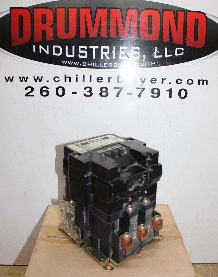 Used SQUARE D CONTACTOR 8502SEO2 NEMA SIZE 3 90 AMP 50 HP 600V 3-PHASE