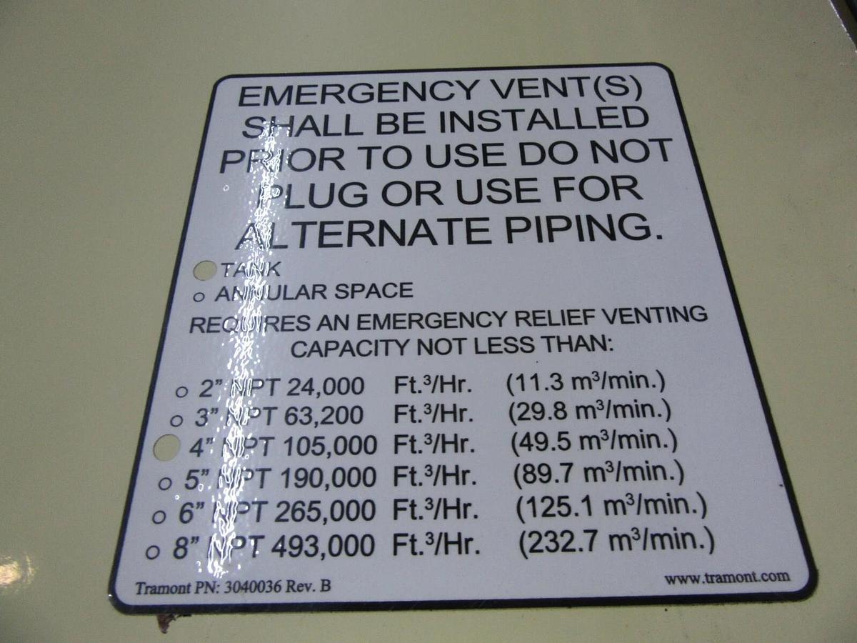 NEW 275 GALLON TRAMONT / KOHLER FLAMMABLE LIQUID FUEL DAY TANK PN: gm19901