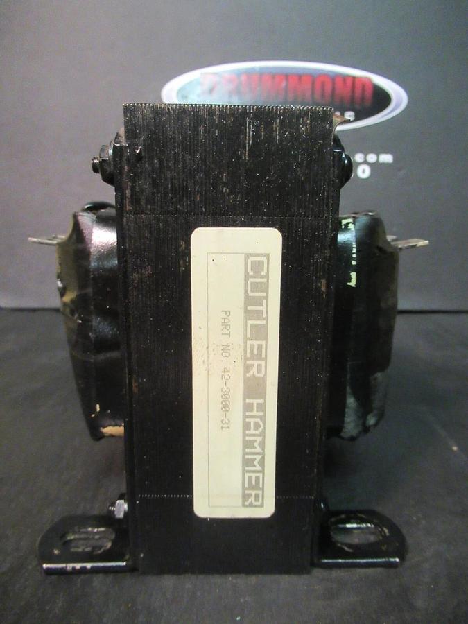 Used CUTLER HAMMER ECONTRAN CONTROL TRANSFORMER 42-3000-31 E1K0-0086-3 1 KVA 120 VAC