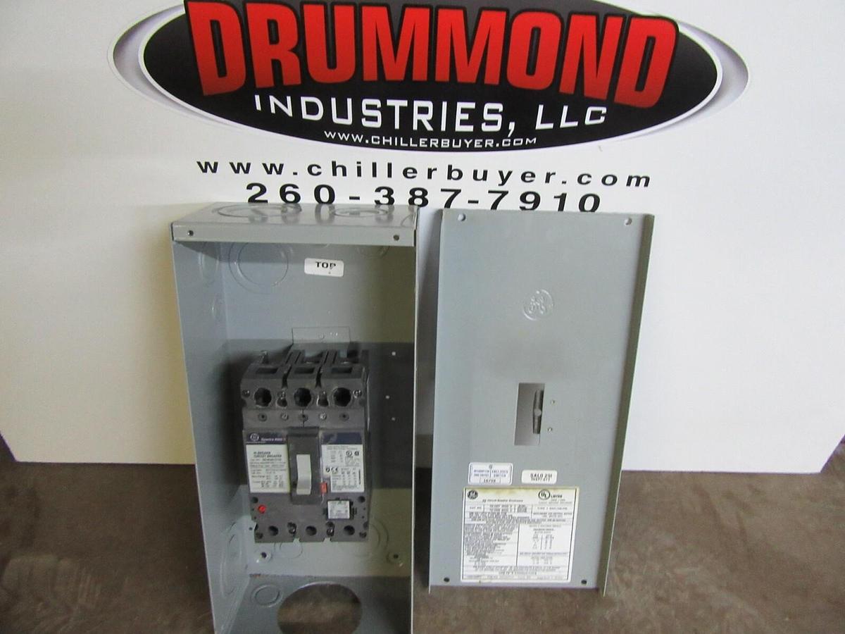 Used GE CIRCUIT BREAKER ENCLOSURE TE100F MOD. 9 TYPE 1 ENCL. W/ SEHA36AT0100