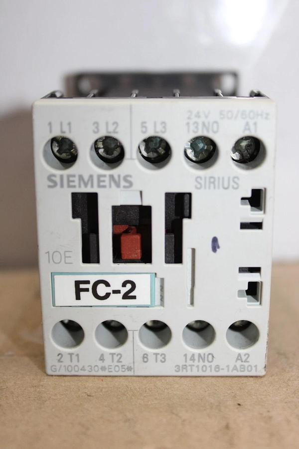 Used SIEMENS CONTACTOR 3RT1016-1AB01 600 VAC 20 AMP 7.5 HP 3-PHASE **WARRANTY**