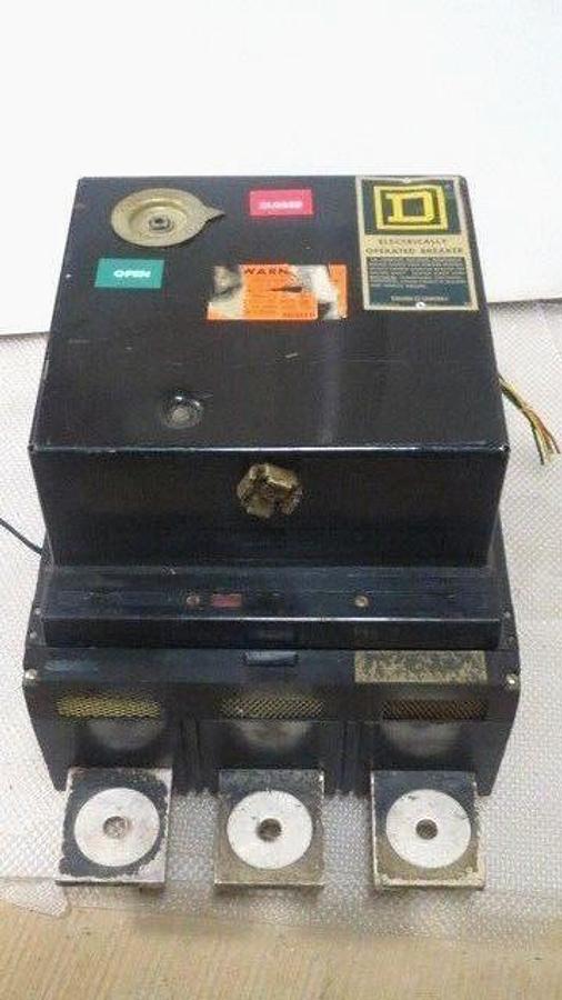 Used SQUARE D ELECTRICALLY OPERATED BREAKER 2,000 AMP W/ SHUNT TRIP & LEADS CPF360000