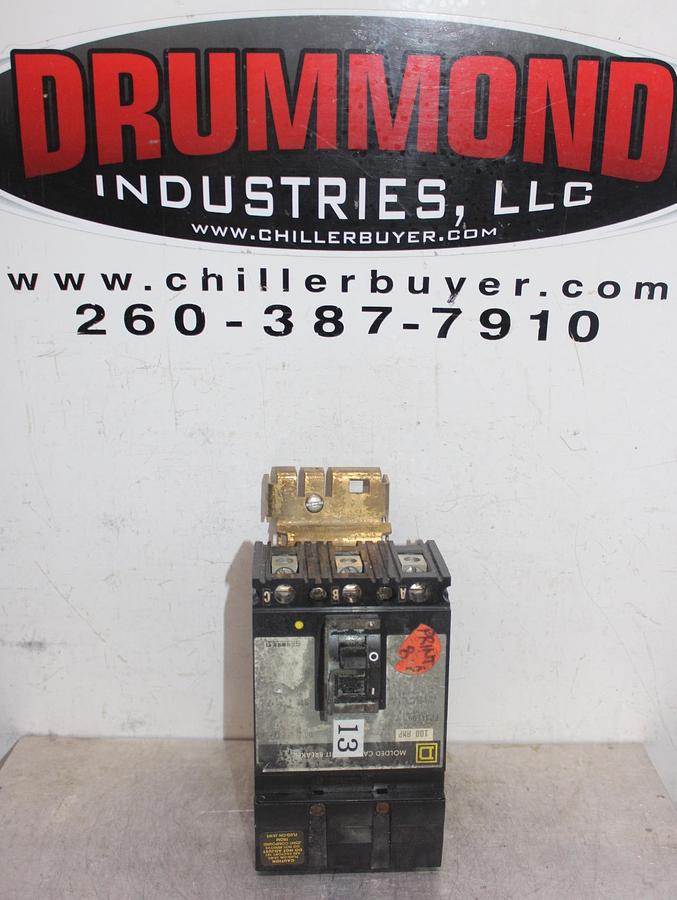 Used SQUARE D I-LINE CIRCUIT BREAKER FH26020AC 20 AMP 600 VAC 2-POLE
