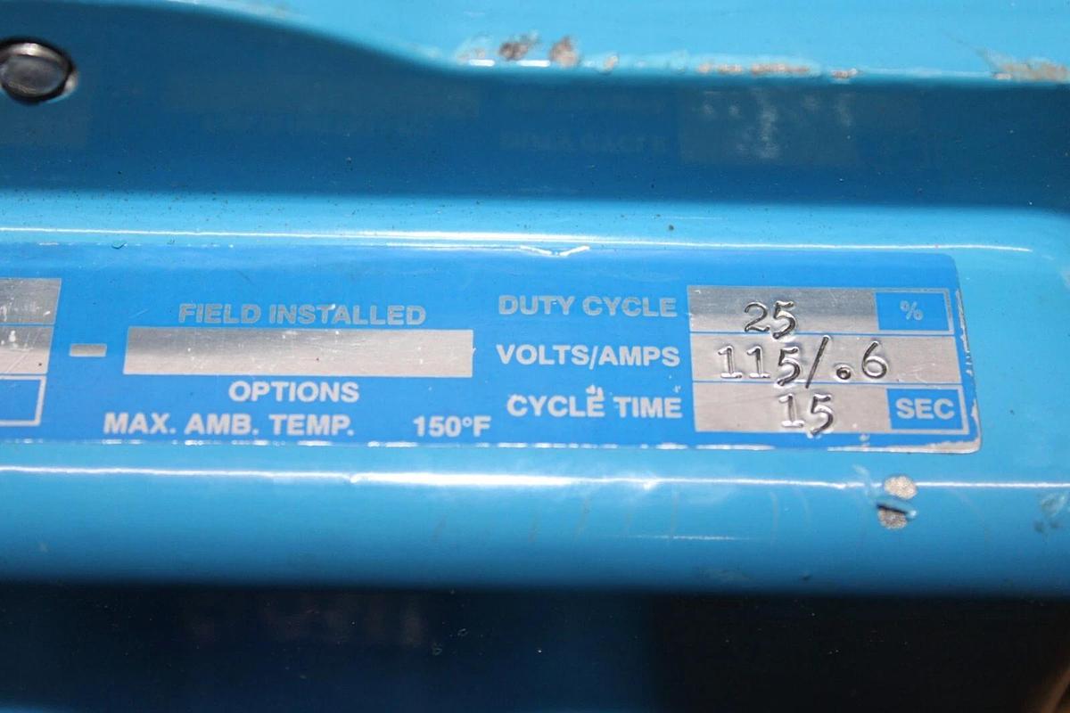 Used VALVCON ACTUATOR VW600S115A 600 IN-LBS 115 VAC 0.6 AMP 15 SEC CYCLE **WARRANTY**