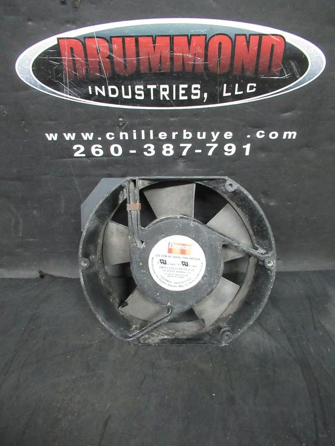 Used DAYTON AC AXIAL COOLING FAN 4WT42A 239 CFM 0.23 AMP 27 WATT 115 VOLT 3200 RPM